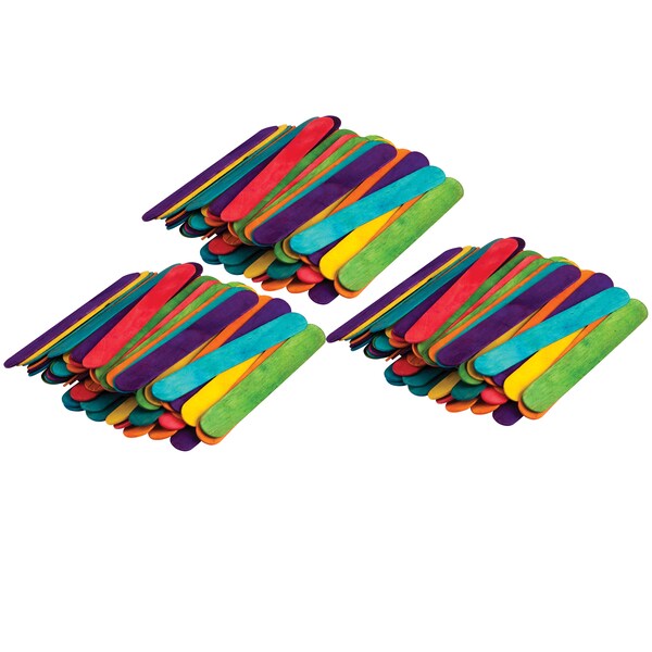 Teacher Created Resources STEM Basics: Multicolor Jumbo Craft Sticks, PK600 TCR20918 - main